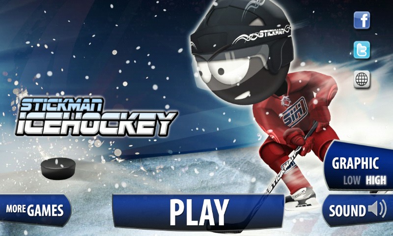 火柴人冰球(Stickman Ice Hockey)