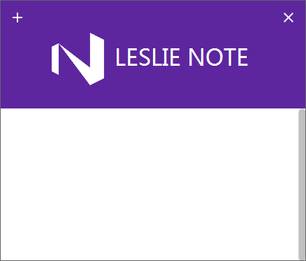 LESLIE NOTE