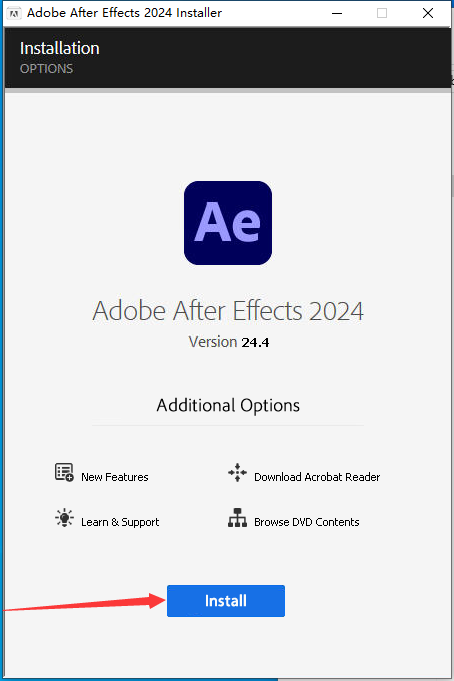 AE 2024 v24.4.0最新版【集成破解】免费下载安装图文教程、破解注册方法